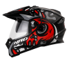 Casco Hro Mx330Dv Zeta Negro Mate Rojo1 - Punto Llantas 4