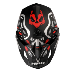 Casco Hro Mx330Dv Zeta Negro Mate Rojo2 - Punto Llantas 2