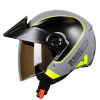 Casco Ich 102 Retroflow Gris Brillo Amarillo1 - Punto Llantas 4