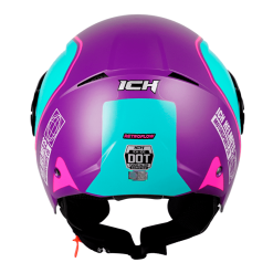 Casco Ich 102 Royal Morado Mate Fucsia1 - Punto Llantas 1