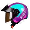 Casco Ich 102 Royal Morado Mate Fucsia3 - Punto Llantas 4