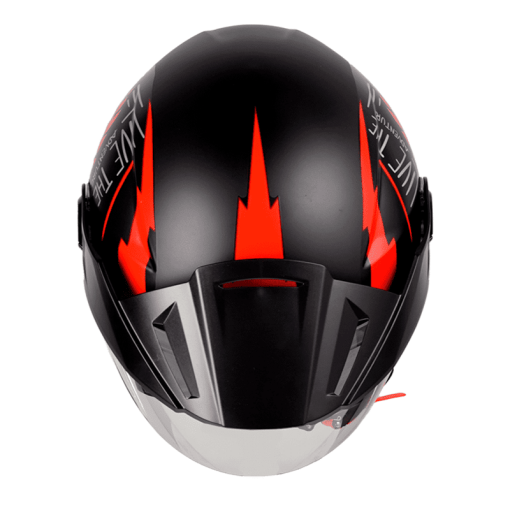 Casco Ich 102 Royal Negro Mate Rojo - Image 3
