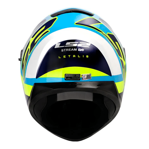 Casco Ls2 320Dv Letalis Azul Brillo Amarillo + Pinlock Antiempañante - Image 2