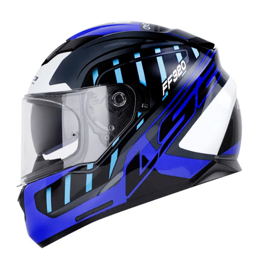 Casco Ls2 320Dv Letalis Gris Brillo Azul + Pinlock Antiempañante