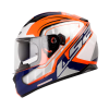 Casco Ls2 320Dv Letalis Naranja Brillo Azul Navy - Punto Llantas 11