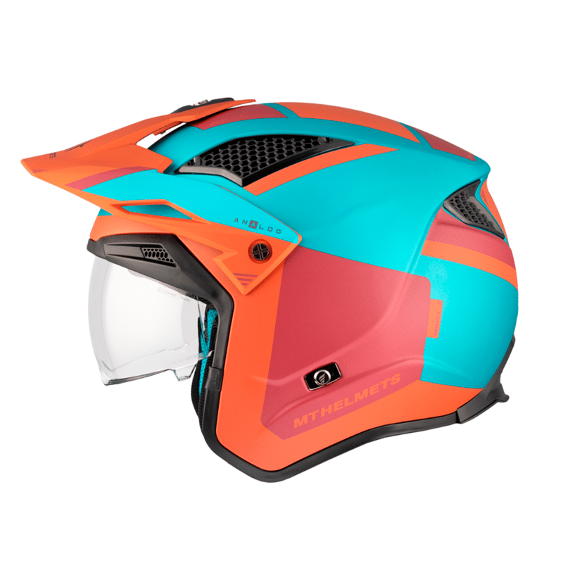 Casco Mt District Sv S Analog D24 Naranja Fluor Mate ECE R22.06