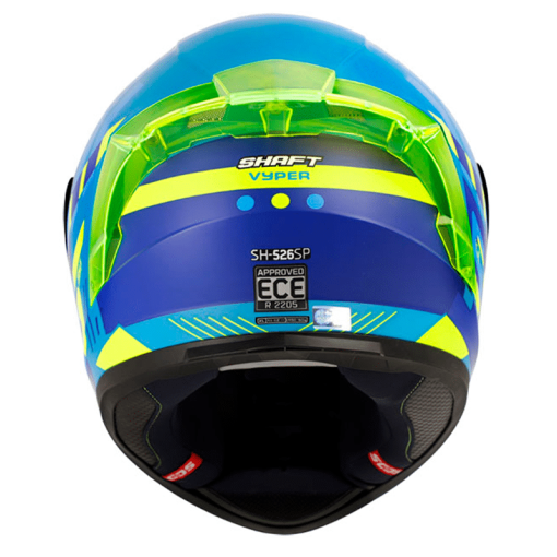 Casco Shaft 526Sp Vyper Azul Mate Amarillo - Image 3