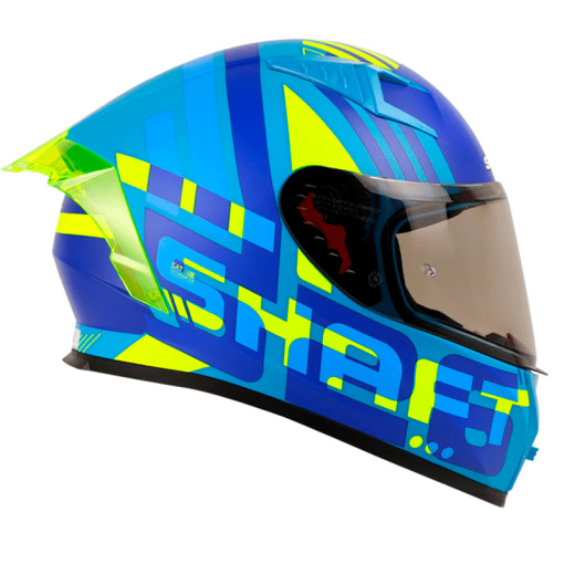 Casco Shaft 526Sp Vyper Azul Mate Amarillo - Image 2