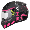 Casco Shaft 560 Import Negro Mate Fucsia - Punto Llantas 2