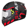Casco Shaft 560 Import Negro Mate Rojo - Punto Llantas 2