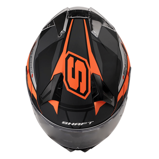 Casco Shaft 560 Zunder Negro Mate Naranja - Image 3