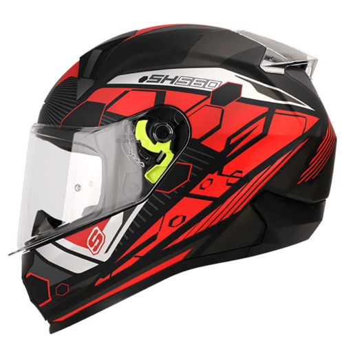 Casco Shaft 560 Zunder Negro Mate Rojo