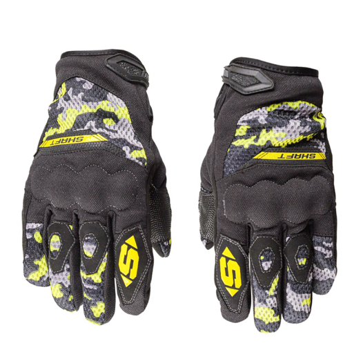 Guantes Shaft Mesh Gris Amarillo