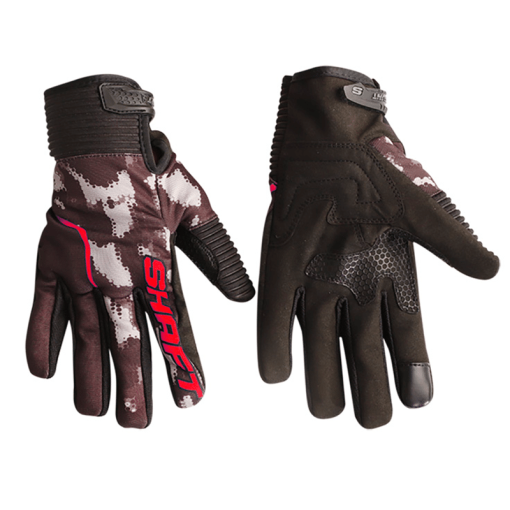 Guantes Shaft Stunt Dragster Gris Rojo