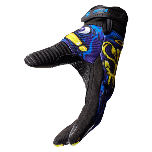 Guantes Shaft Stunt Slime Gris Amarillo - Image 2
