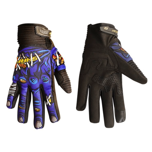 Guantes Shaft Stunt Zomboy Azul Amarillo