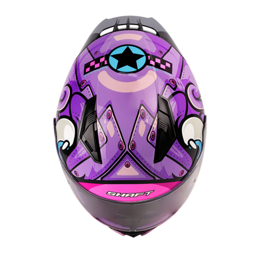 Casco Shaft 582Sp Air Warrior Morado Brillo Fucsia - Image 3