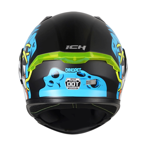 Casco Ich 3120Dv Dinopet Negro Mate Azul - Image 4