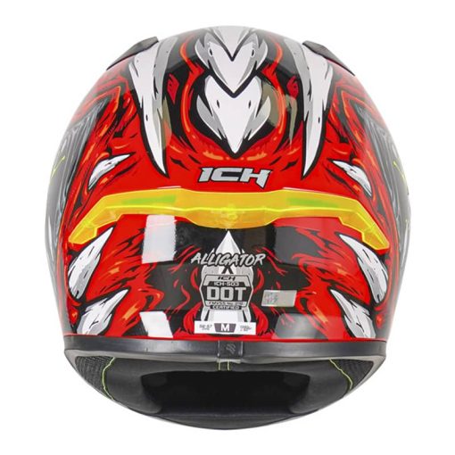 Casco Ich 503Sp Edicion Especial Alligator Rojo Brillo Gris - Image 2