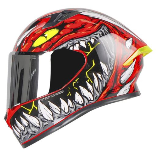 Casco Ich 503Sp Edicion Especial Alligator Rojo Brillo Gris