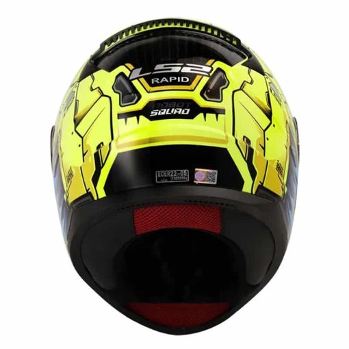 Casco Ls2 353 Robot Amarillo Brillo Gris + Pinlock Antiempañante - Image 3
