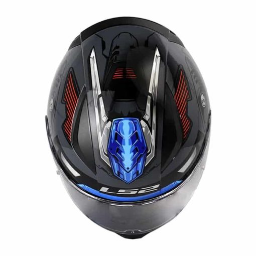 Casco Ls2 353 Robot Gris Brillo Rojo + Pinlock Antiempañante - Image 2