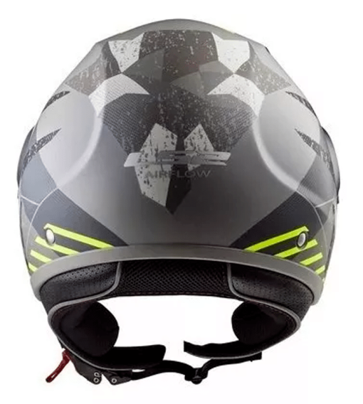 Casco Ls2 562 Airflow Camo Gris Mate Amarillo - Image 3