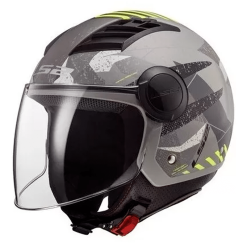 Casco Ls2 562 Airflow Camo Gris Mate Amarillo2 - Punto Llantas 3