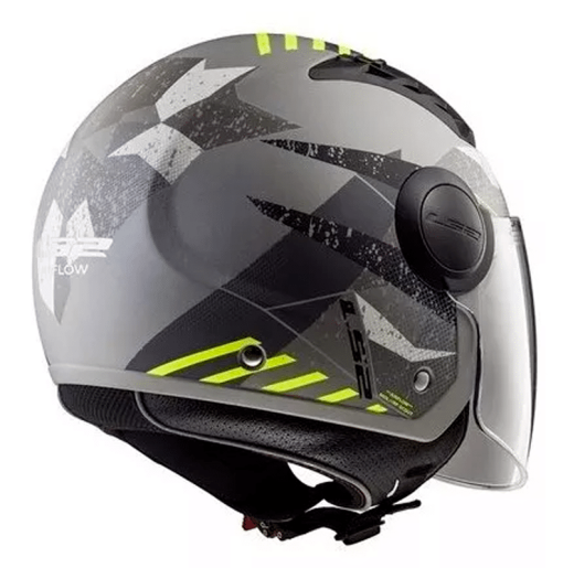 Casco Ls2 562 Airflow Camo Gris Mate Amarillo - Image 2