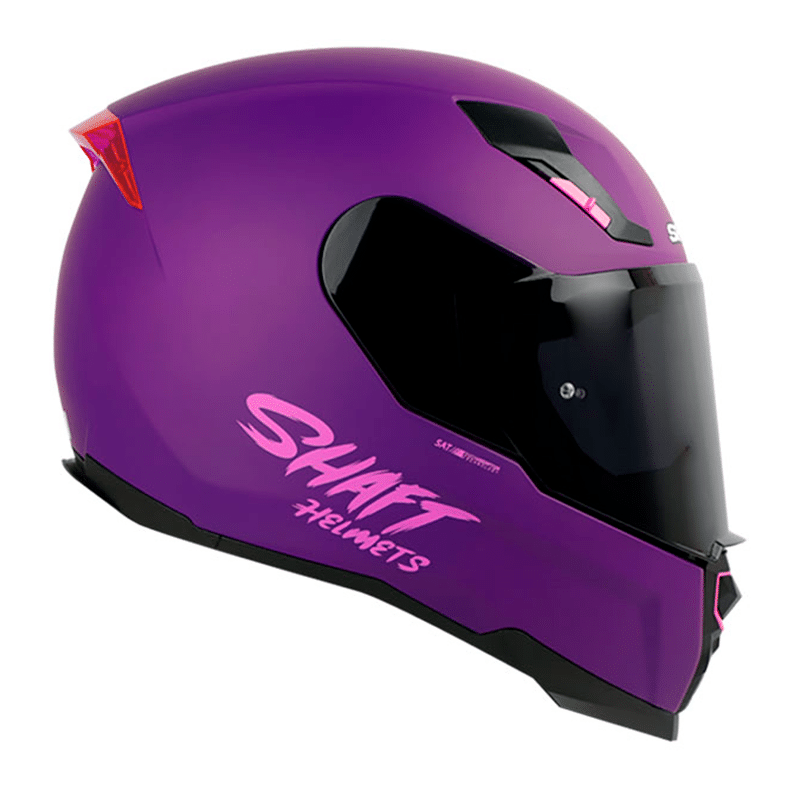 Casco Shaft 562 Solid Morado Mate Fucsia Punto Llantas
