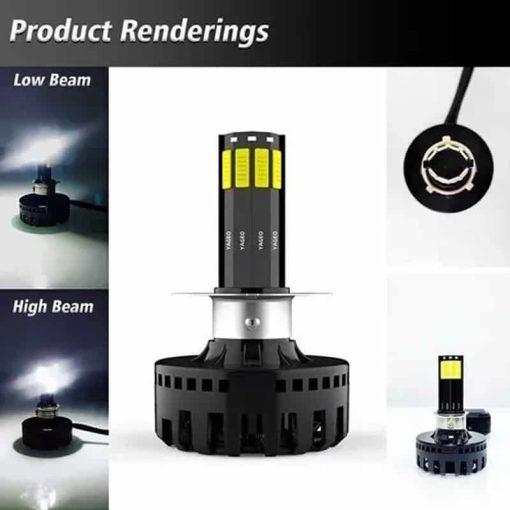 Luz Led Motoled 12.000Lms H4 8 Caras Ac/Dc - Image 3