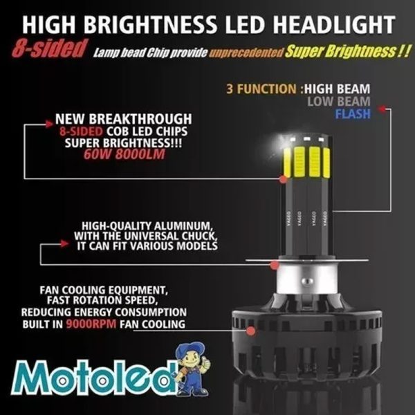 Luz Led Motoled 12 - Punto Llantas 5