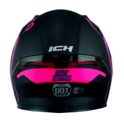 Casco Ich 503Sp Crazy Kartoon Negro Mate Morado1 - Punto Llantas 1