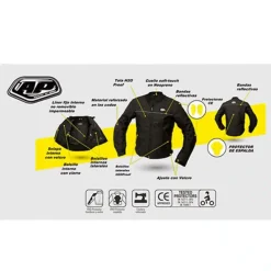 Chaqueta A Power Sharp Negra1 - Punto Llantas 3