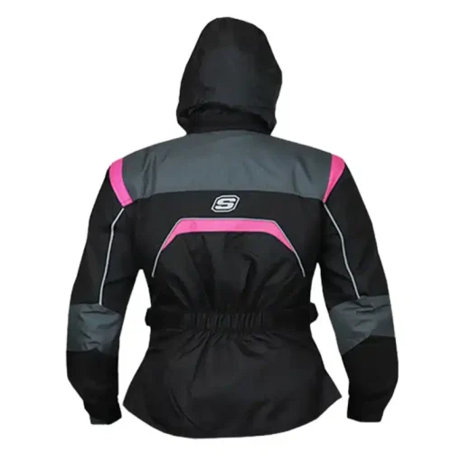 Chaqueta De Proteccion Shaft Nova Negra Fucsia - Image 2
