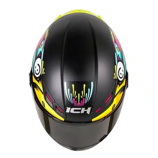 Casco Ich 501Sp Strikes Negro Mate Fucsia 3
