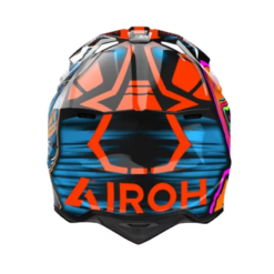 Casco Airoh Wraaap Cyber Naranja 1