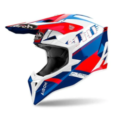 Casco Airoh Wraaap Feel Azul Rojo 1