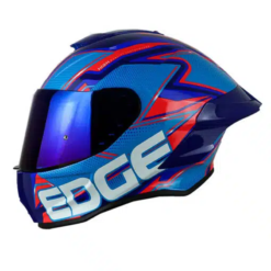 Casco Edge Shangai Quartz Rojo Azul 1