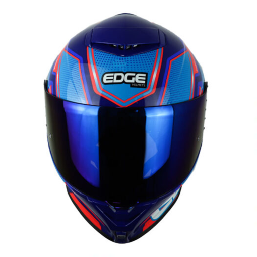 Casco Edge Shangai Quartz Rojo Azul 1