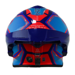 Casco Edge Shangai Quartz Rojo Azul 1