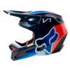 Casco Fox V1 Toxsyk Negro Naranja Azul 1