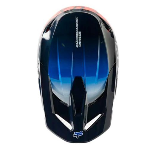 Casco Fox V1 Toxsyk Negro Naranja Azul 1