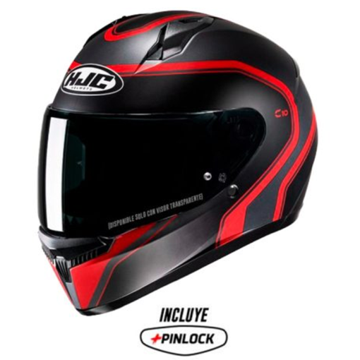 Casco Hjc C10 Elie_Mc1-Sf Negro Rojo1