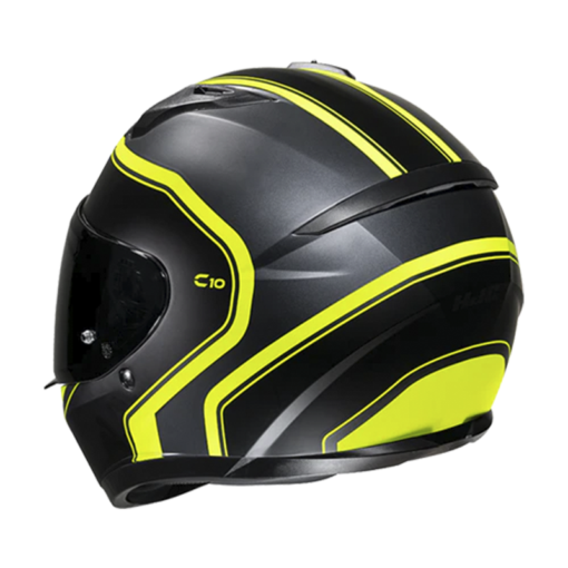 Casco Hjc C10 Elie_Mc3h-Sf Negro Amarillo Neón 2