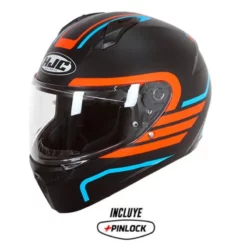 Casco Hjc C10 Lito_Mc27-Sf Negro Azul Naranja 1