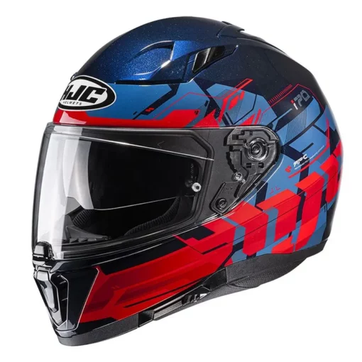 Casco Hjc I70 Alligon Mc21 Azul Rojo 1