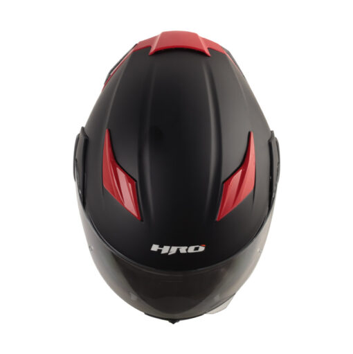 Casco Hro 3400Dv Evo Solid Negro Rojo 1