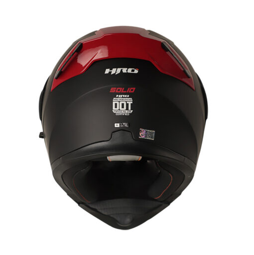 Casco Hro 3400Dv Evo Solid Negro Rojo 1