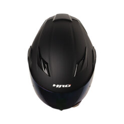 Casco Hro 3400Dv Evo Solid Negro Visor Smoke Azul 1